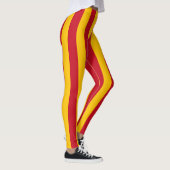 Spanje Nationale vlagkleuren Verticale strippen Leggings (Rechts)