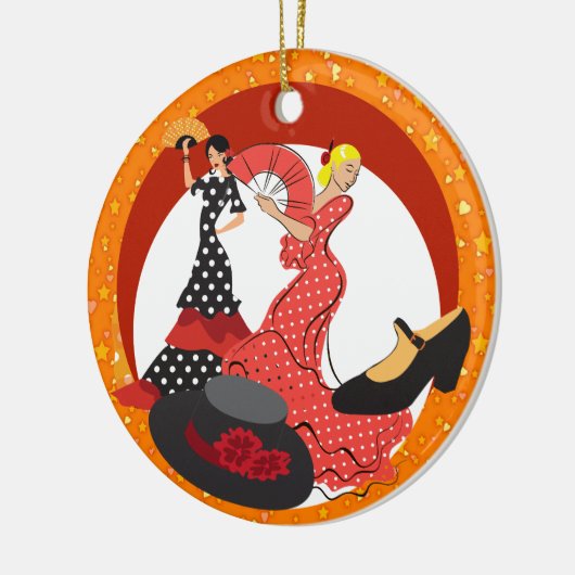 Spanje - Nieuwe dansers Keramisch Ornament (Links)