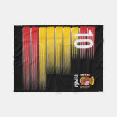 Spanje Nummer 10 Espana Spaans Voetbal Mannen Vrou Fleece Deken (Voorkant (Horizontaal))
