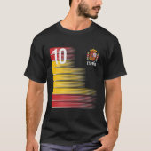 Spanje Nummer 10 Espana Spaans Voetbal T-shirt (Voorkant)