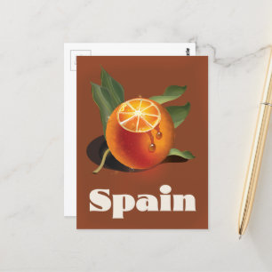 Spanje oranje reisposter briefkaart