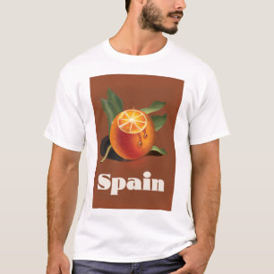 Spanje oranje reisposter t-shirt