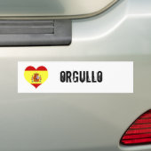 Spanje orgullo bumpersticker (Op auto)