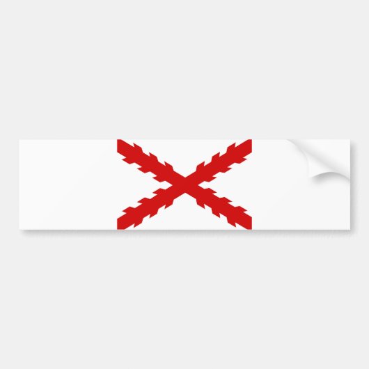 spanje oude vlag nieuwe spaanse indianen veroverin bumpersticker (Voorkant)