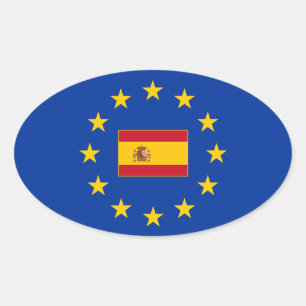 Spanje Ovale Sticker