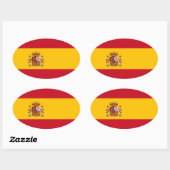 Spanje Ovale Sticker (Vel)