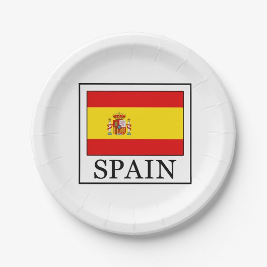 Spanje Papieren Bordje (Voorkant)
