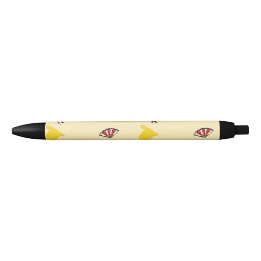Spanje patroon op crème zwarte inkt pen (Voorkant)