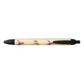 Spanje patroon op crème zwarte inkt pen (Achterkant)