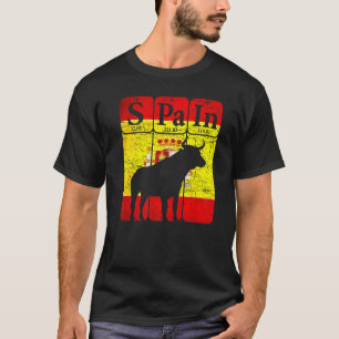 Spanje Periodieke Tabelelementen Spaans Bull Toro  T-shirt