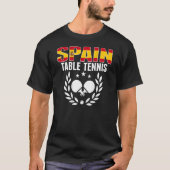Spanje pingelt pong Spaans team tafeltennis T-shirt (Voorkant)