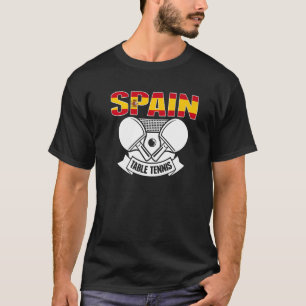 Spanje pingpong Spaans team voor tafeltennis T-shirt