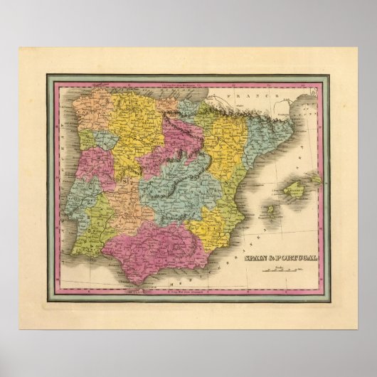 Spanje, Portugal 10 Poster (Voorkant)