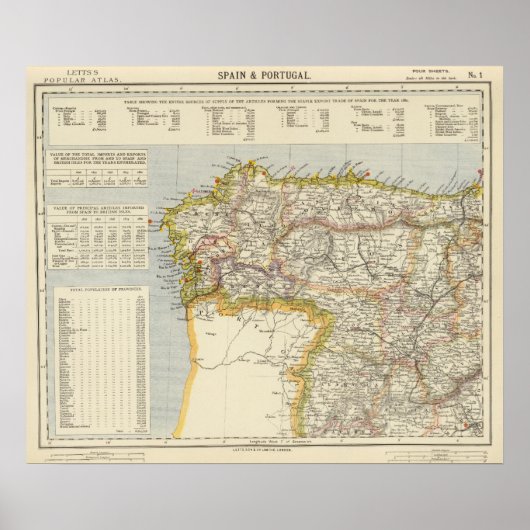 Spanje, Portugal 14 Poster (Voorkant)