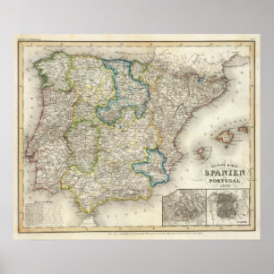 Spanje, Portugal 3 Poster