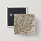 Spanje, Portugal 4 Vierkante Button 5,1 Cm (Voorkant /achterkant)