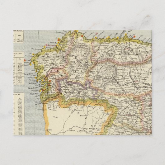 Spanje, Portugal 7 Briefkaart (Voorkant)