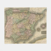 Spanje, Portugal 7 Fleece Deken (Voorkant (Horizontaal))