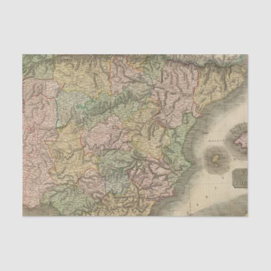 Spanje, Portugal 7 Tissuepapier (Voorkant)