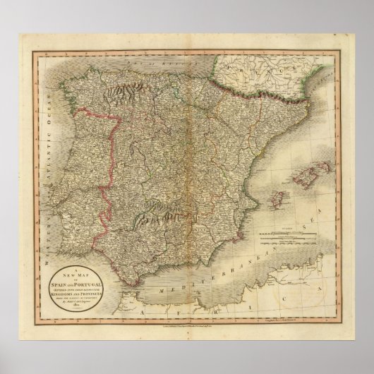 Spanje, Portugal 8 Poster (Voorkant)