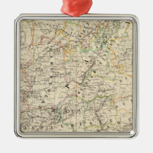 Spanje, Portugal Europa 24 Metalen Ornament