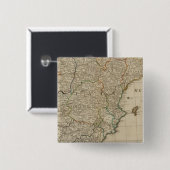 Spanje, Portugal Vierkante Button 5,1 Cm (Voorkant /achterkant)