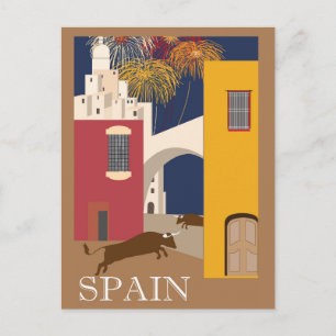 Spanje Poster Briefkaart