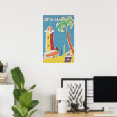 Spanje Print Spaanse Reis Kunst Poster (Thuiskantoor)