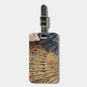 Spanje, provincie Cadiz, Sevilla. Historische kers Bagagelabel (Voorkant verticaal)