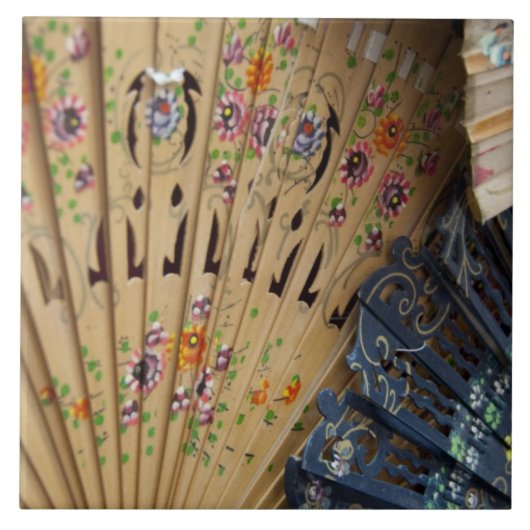 Spanje, provincie Cadiz, Sevilla. Historische kers Tegeltje (Voorkant)