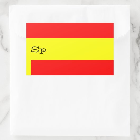 SPANJE RECHTHOEKIGE STICKER (Tas)