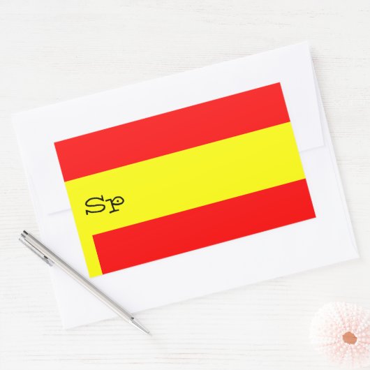 SPANJE RECHTHOEKIGE STICKER (Envelop)