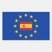Spanje Rechthoekige Sticker (Voorkant)