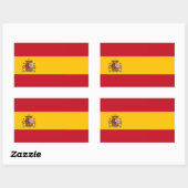 SPANJE RECHTHOEKIGE STICKER (Vel)