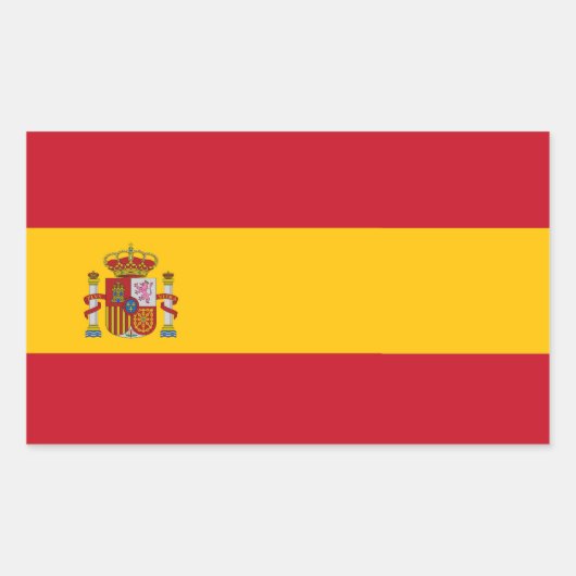 SPANJE RECHTHOEKIGE STICKER (Voorkant)