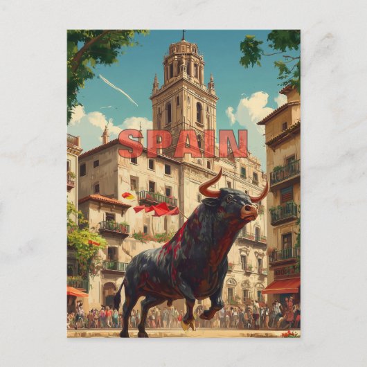 Spanje Reis Briefkaart (Voorkant)