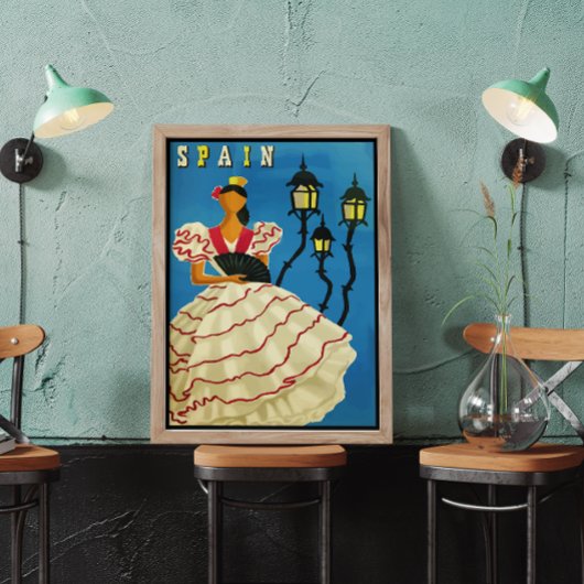 -Spanje: Reis van de zwarte-grensreist Poster