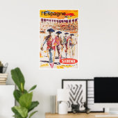 Spanje Reisposter Stierstijd Kunst Matador Poster (Thuiskantoor)