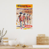 Spanje Reisposter Stierstijd Kunst Matador Poster (Keuken)
