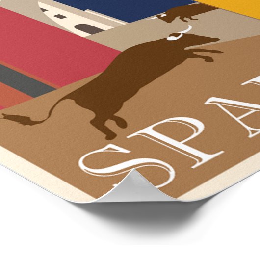 Spanje Reizen Poster  (Hoek)