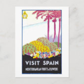  Spanje Reizen Poster Briefkaart (Voorkant)