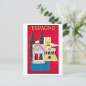  Spanje Reizen Poster Briefkaart (Staand voorkant)