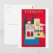  Spanje Reizen Poster Briefkaart (Voorkant / Achterkant)