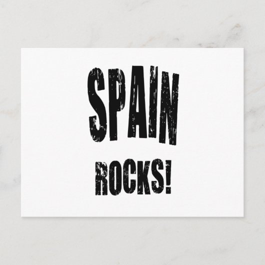 Spanje Rocks! Briefkaart (Voorkant)