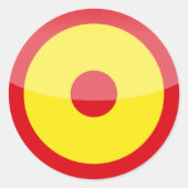 Spanje Ronde Sticker (Voorkant)