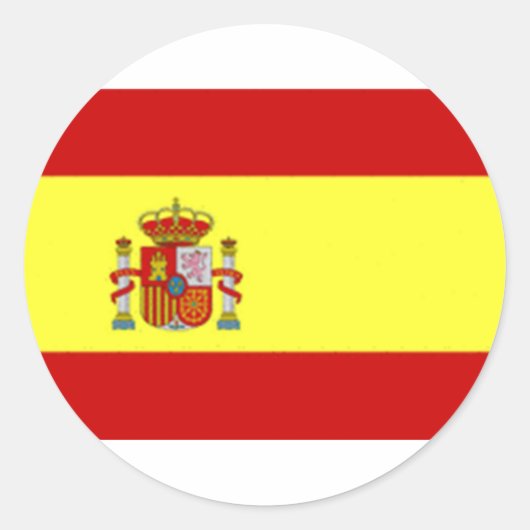 Spanje Ronde Sticker (Voorkant)