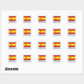 Spanje Ronde Sticker (Vel)