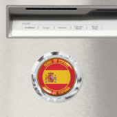 Spanje Round Emblem Magneet (Insitu (Vaatwasser))