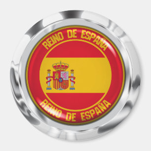 Spanje Round Emblem Magneet