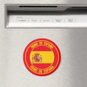 Spanje Round Emblem Magneet (Insitu (Vaatwasser))